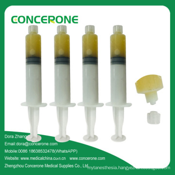 Cosmetic Plastic Syringe with Luer Lock Caps 20ml